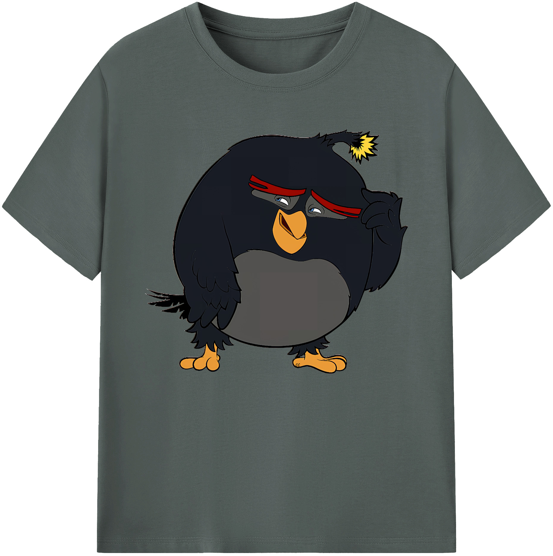 （画像用） Angry Birds アングリーバード 綿100％ メンズ半袖Tシャツ｜肌触りやわらか＆通気性